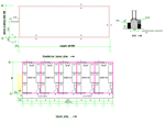 Double Sloped Prefab House, Prefabricated House drawing